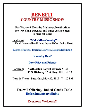 Poster for Benefit Show