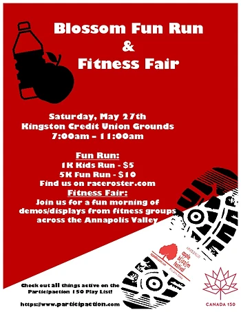 Poster for Blossom Fun Run and Fitness Fair
