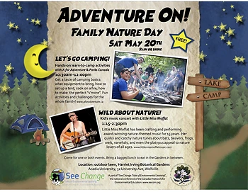 Poster for Adventure On! Family Nature Day