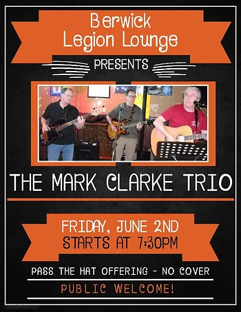 Poster for The Mark Clarke Trio 