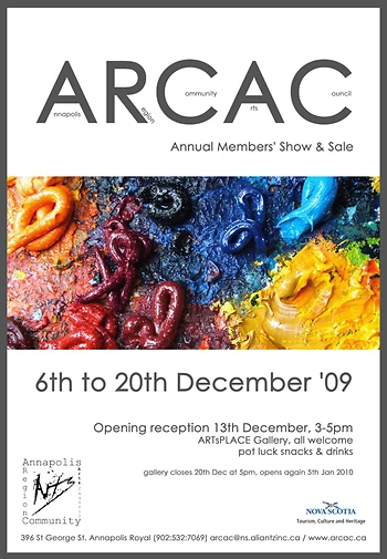 Poster for Members' Show & Sale Reception