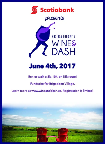 Poster for Brigadoon's Wine & Dash