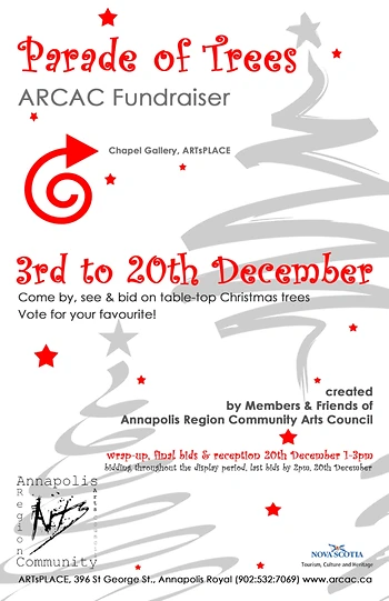 Poster for Parade of Trees Fundraiser