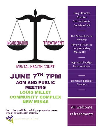 Poster for Kings County Schizophrenia Society