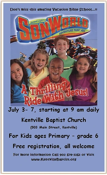 Poster for SonWorld Adventure Park VBS