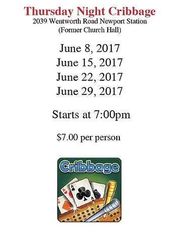 Poster for Cribbage Night