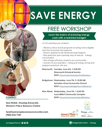 Poster for Save Energy Workshop