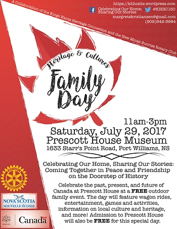 Poster for Heritage and Cultures Family Day 