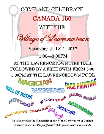 Poster for Canada 150 Celebrations