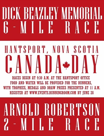 Poster for Canada Day Road Race