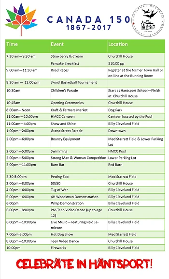 Poster for Canada Day Grand Street Parade