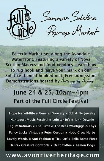 Poster for Summer Solstice Pop-up Market