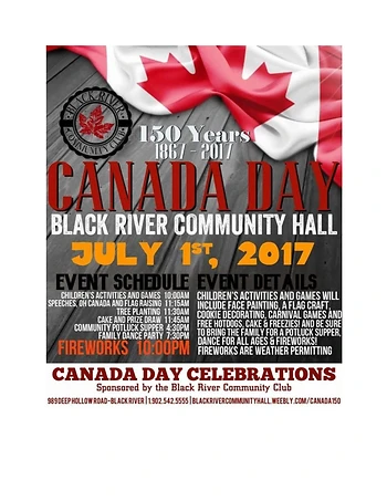 Poster for Canada Day Celebrations 