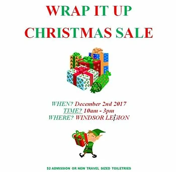 Poster for Wrap it Up Christmas Event