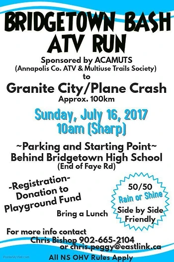Poster for BASH VII ATV Run