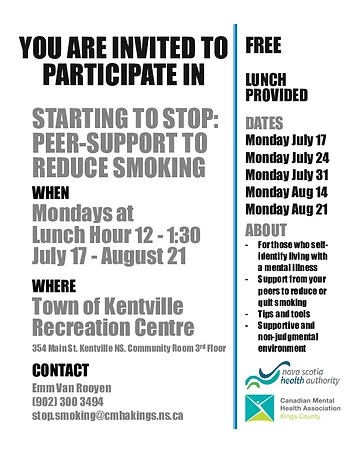 Poster for Peer Support to Quit Smoking