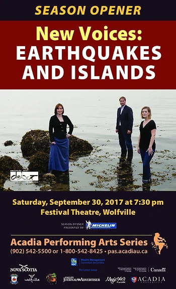Poster for New Voice: Earthquakes and Islands