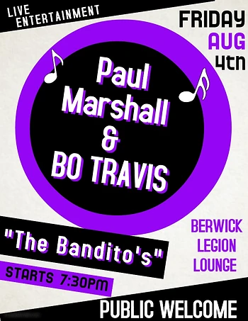 Poster for Paul Marshall & Bo Travis