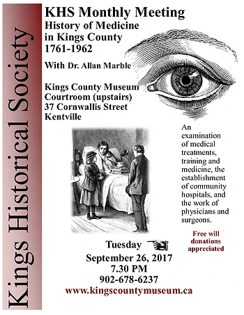 Poster for History of Medicine in Kings County