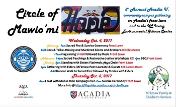Poster for Authors@Acadia: Rebecca Thomas