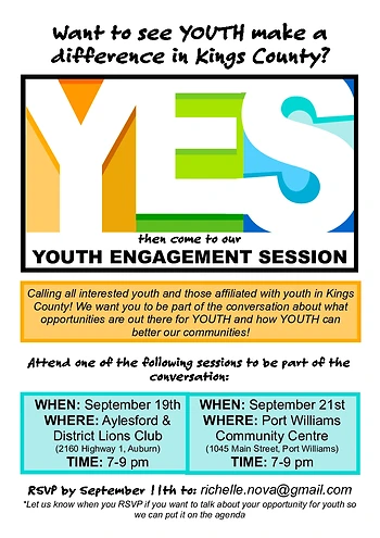 Poster for Youth Engagement Session