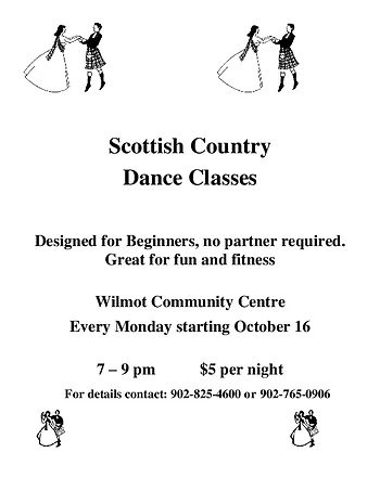 Poster for Scottish Country Dance