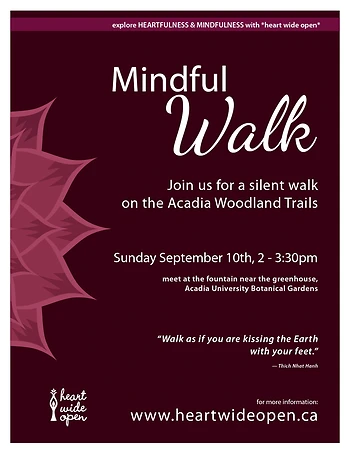 Poster for Mindful Walk