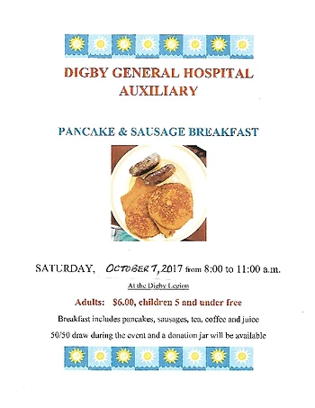 Poster for Pancake and Sausage Breakfast
