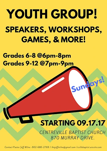 Poster for Youth Group