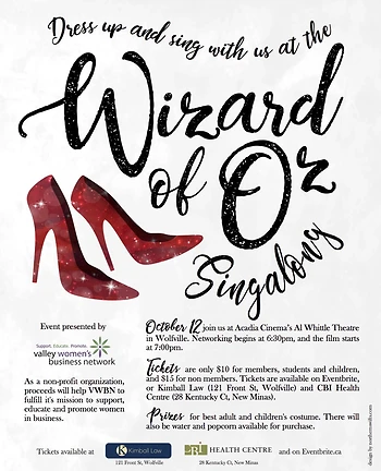 Poster for Wizard of Oz Sing-a-long