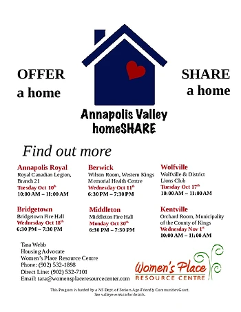 Poster for homeSHARE Community Round Table