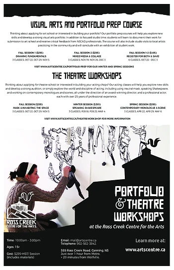 Poster for Artist Portfolio Prep Course