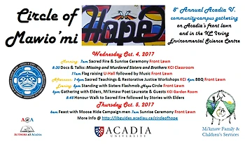 Poster for Sacred Fire and Sunrise Ceremony