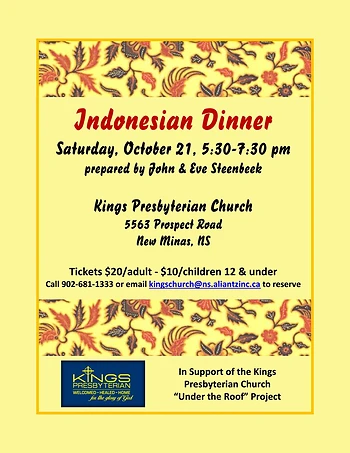 Poster for Indonesian Dinner