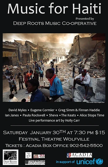 Poster for Music for Haiti
