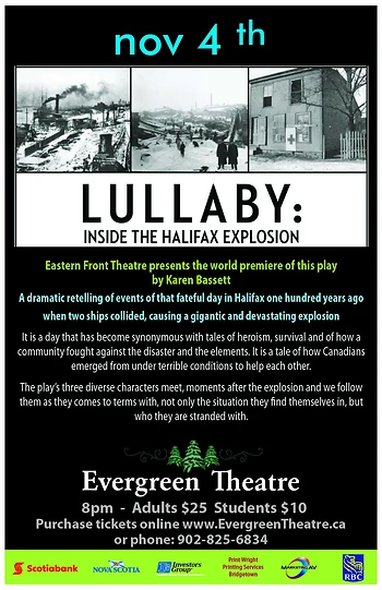 Poster for Lullaby: inside the Halifax Explosion