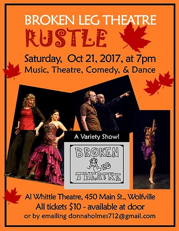 Poster for Broken Leg Theatre - RUSTLE