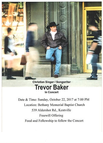 Poster for Trevor Baker