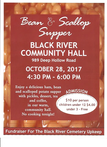 Poster for Ham, Bean & Scallop Supper