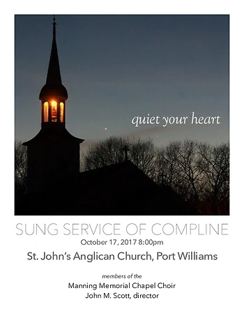 Poster for Sung Compline