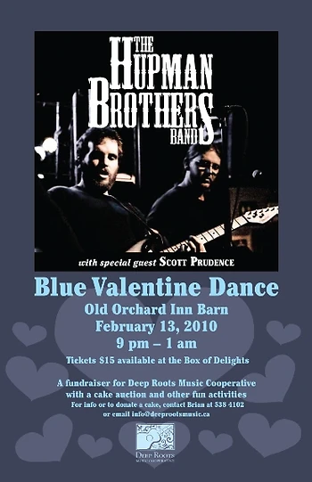 Poster for Blue Valentine Dance with Hupmans