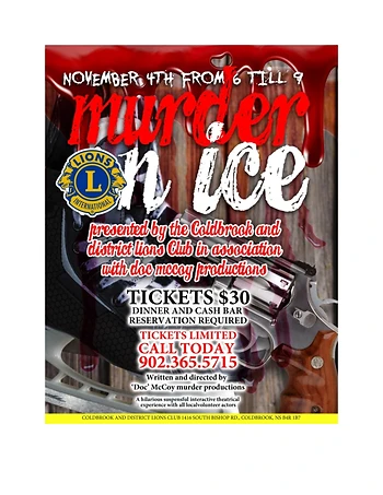 Poster for Murder Mystery Dinner Theater