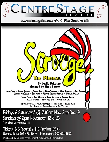 Poster for Scrooge The Musical
