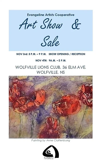 Poster for Art Show and Sale Opening Reception