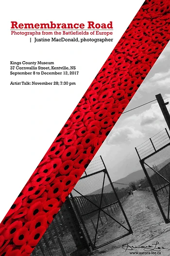 Poster for Artist's Talk Remembrance Road Photography Exhibit