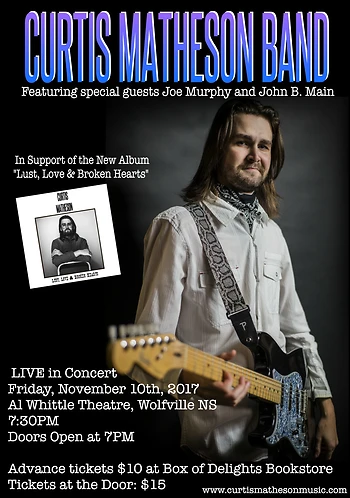 Poster for Curtis Matheson Band