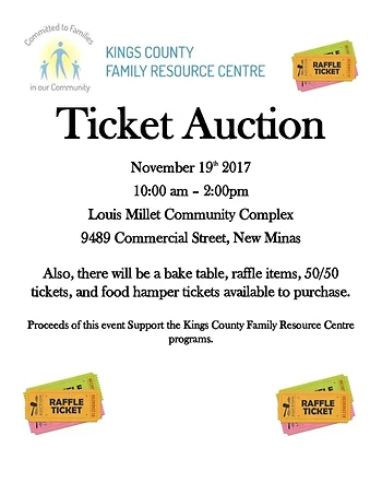 Poster for Ticket Auction