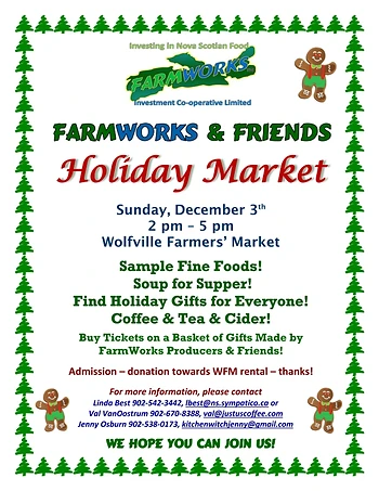 Poster for FarmWorks Holiday Market