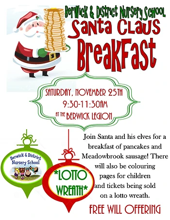 Poster for Santa Claus Breakfast