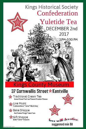 Poster for Confederation Yuletide Tea